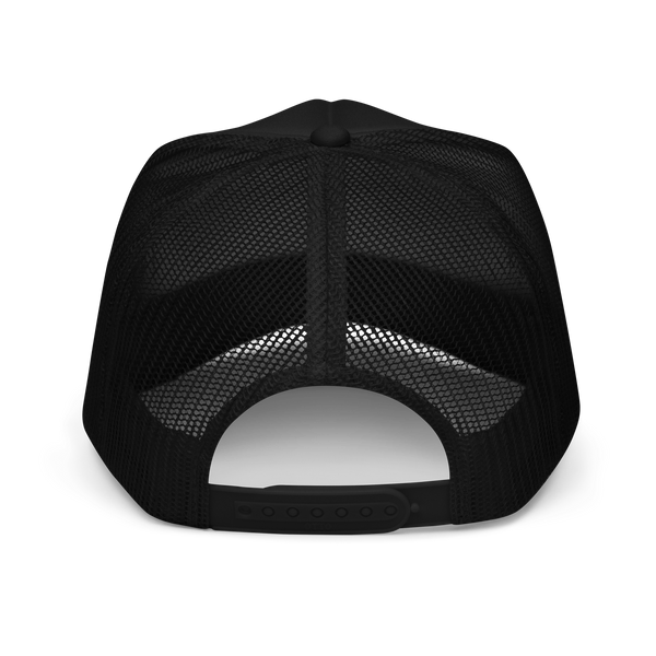 The Pier Foam Trucker Hat - Black/Black