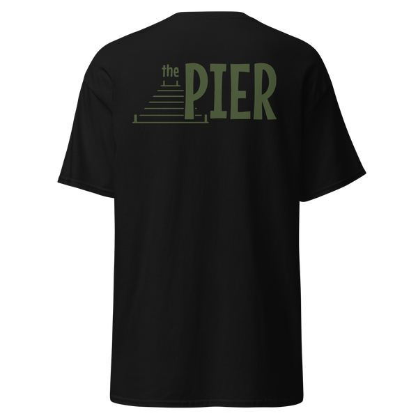 The Pier Men's Classic Green Logo Tee