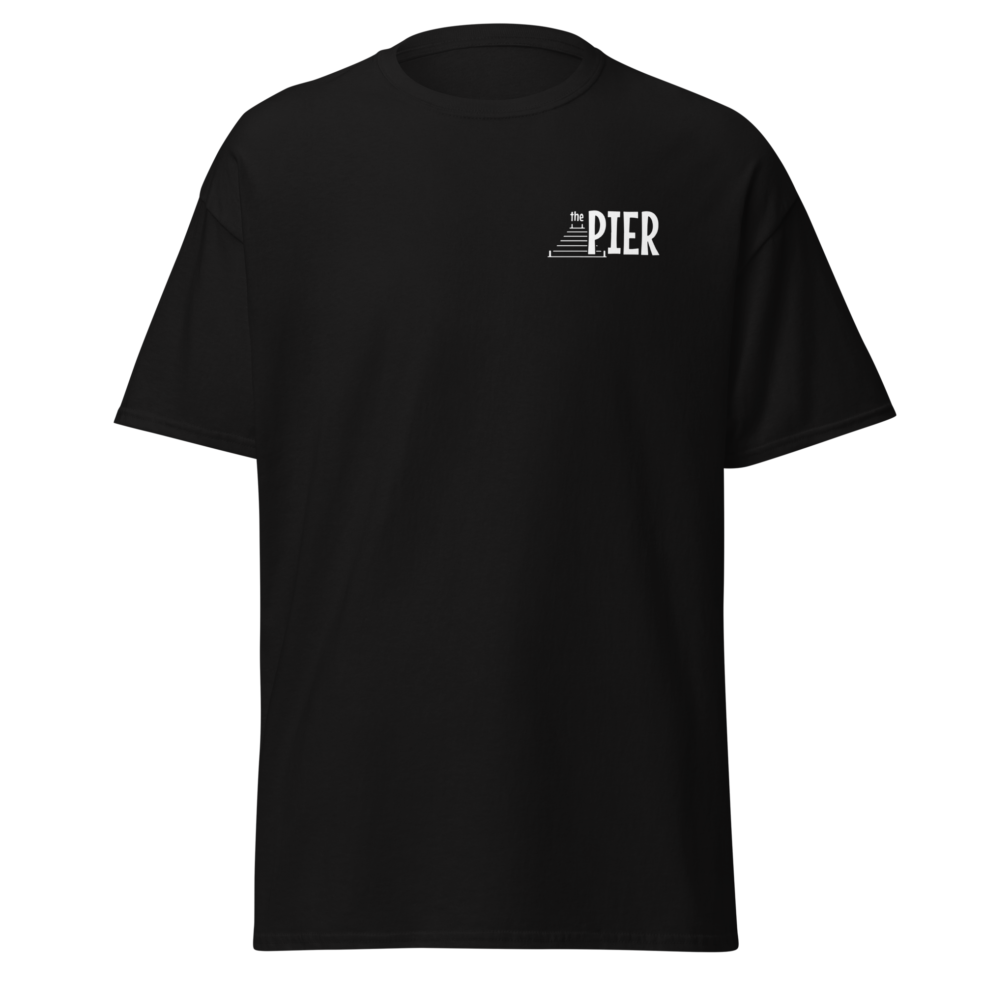 The Pier Men's Classic White Logo Tee