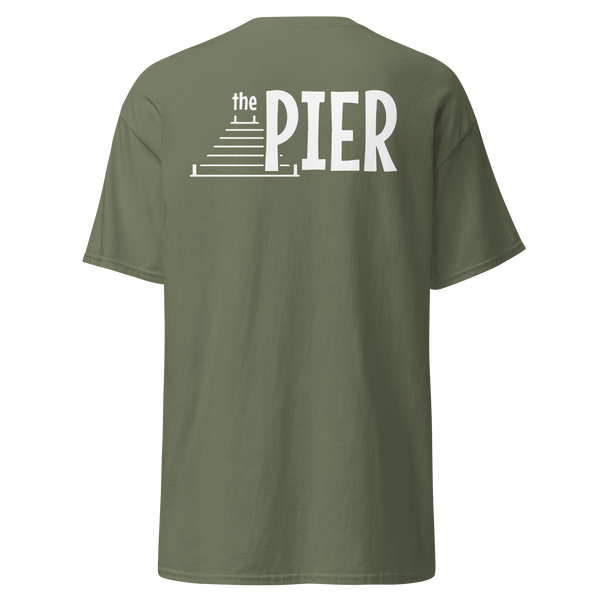 The Pier Men's Classic White Logo Tee