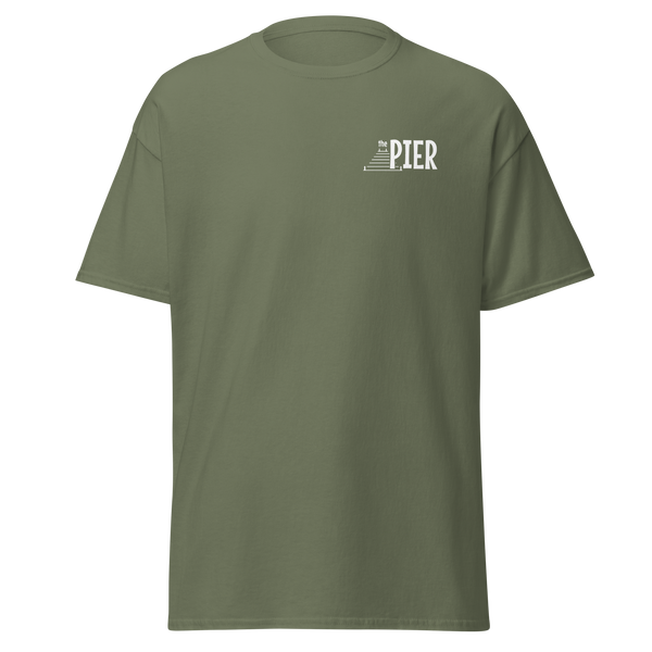 The Pier Men's Classic White Logo Tee