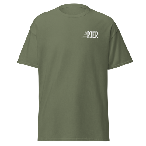 The Pier Men's Classic White Logo Tee