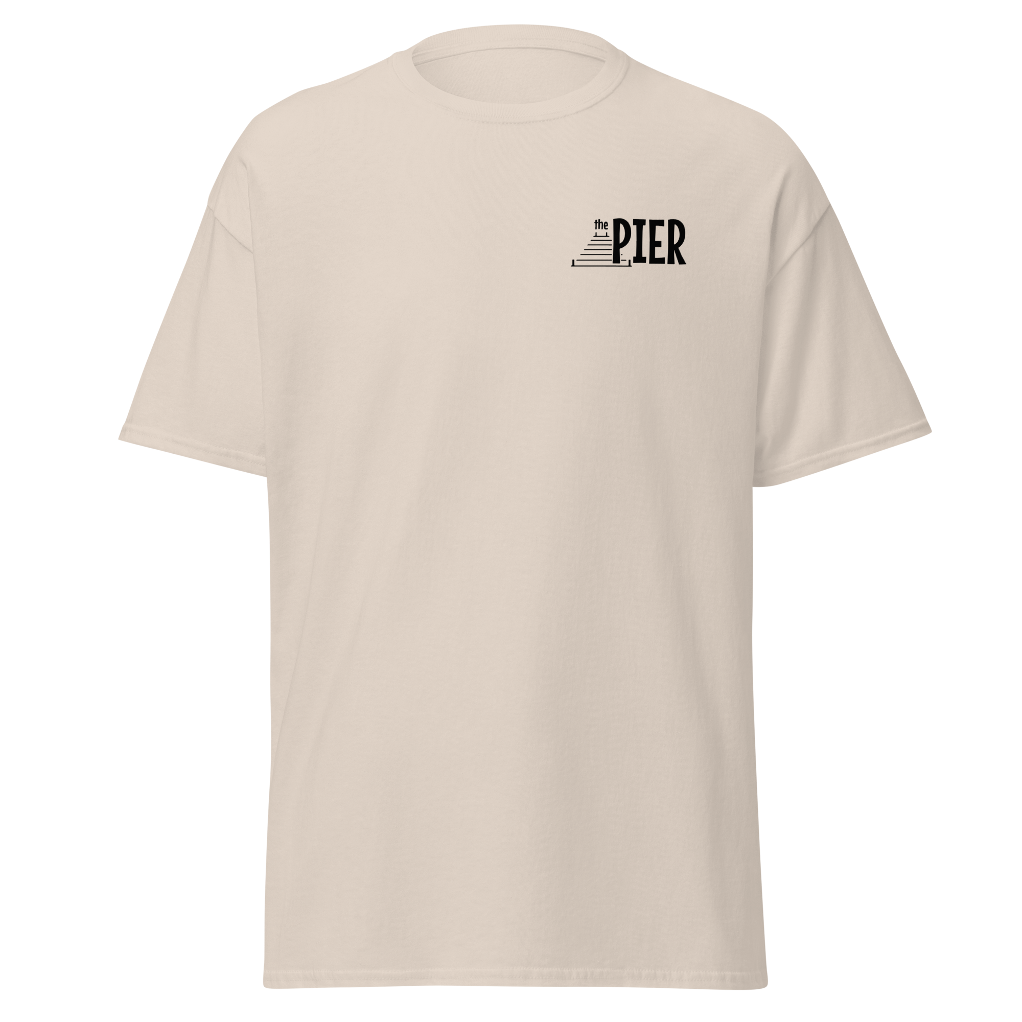 The Pier Men's Classic Black Logo Tee