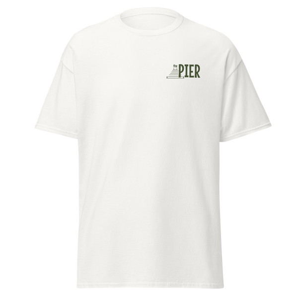 The Pier Men's Classic Green Logo Tee